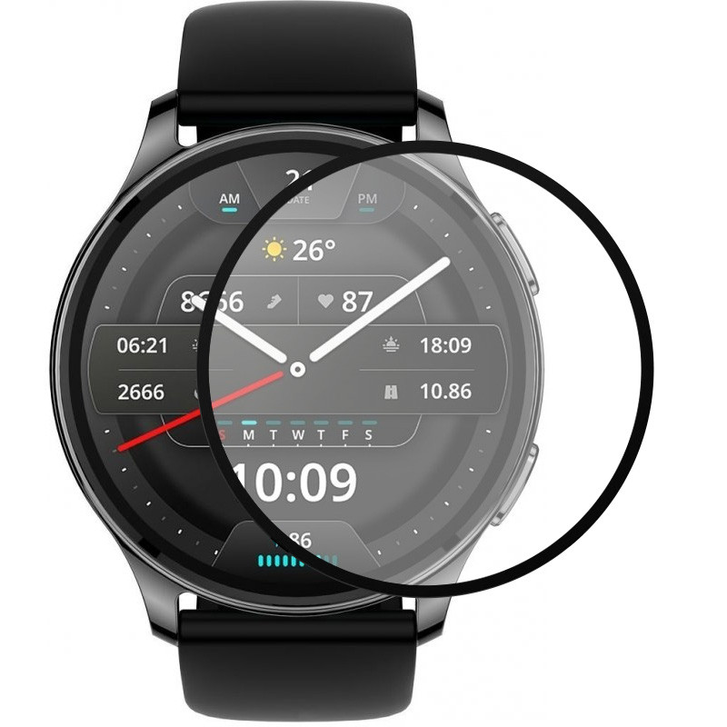 Полимерная пленка 3D (full glue) (тех.пак) для Xiaomi Amazfit Pop 3R