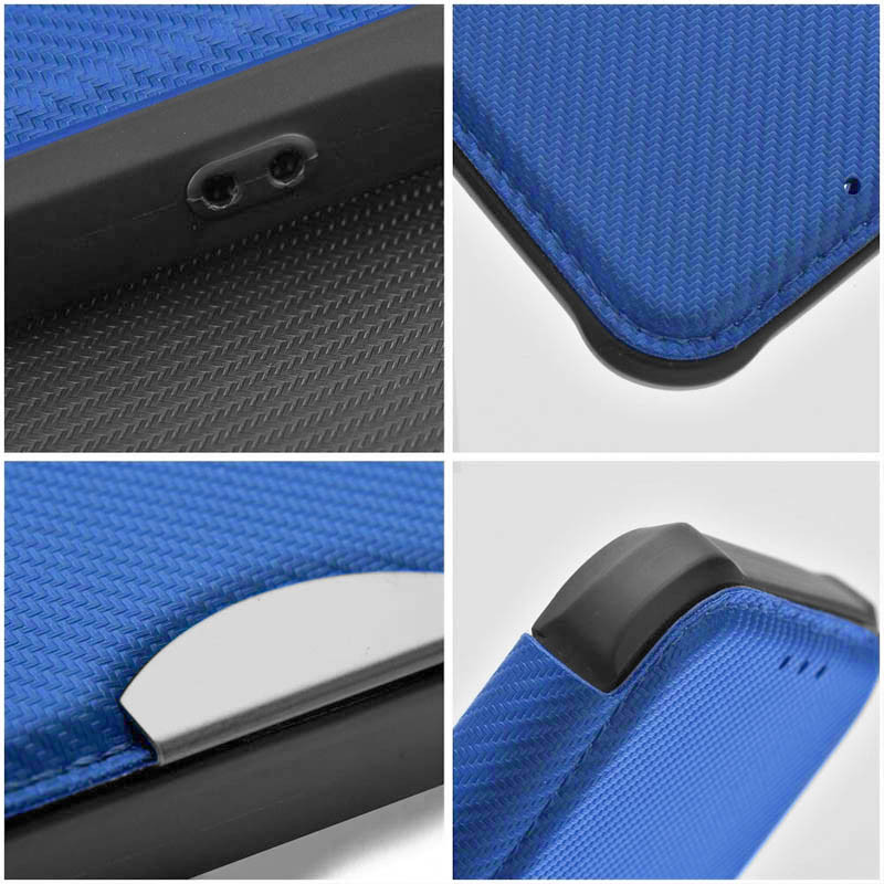 Фото Шкіряний чохол книжка GETMAN Razor (PU) на Xiaomi Redmi 14C / Poco C75 (Blue) в маназині vchehle.ua