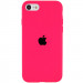 Чехол Silicone Case Full Protective (AA) для Apple iPhone SE (2020) (Розовый / Barbie pink)