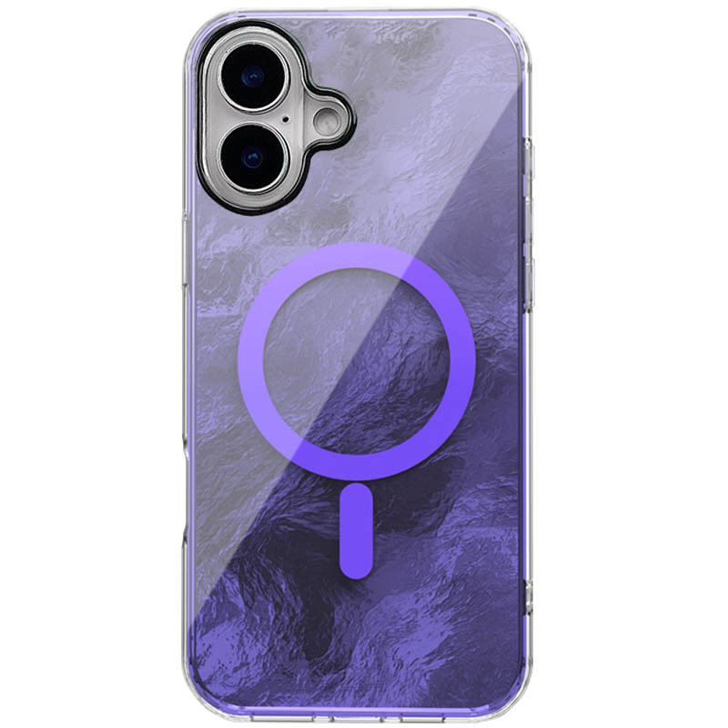 Чохол TPU Shiny Mountain (MagFit) на Apple iPhone 16 (6.1") (Purple)