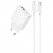 СЗУ Hoco C142A Direct PD20W+QC3.0 (1USB-A/1C) + кабель Type-C to Type-C (White)