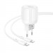 Фото МЗП Borofone BA94A Lustrous PD30W+QC3.0 (1USB-A/1C) + кабель Type-C to Type-C (White) на vchehle.ua