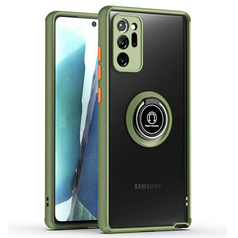 

TPU + PC чохол Deen ColorEdgingRing for Magnet на Samsung Galaxy Note 20 Ultra (Оливковий) 931484