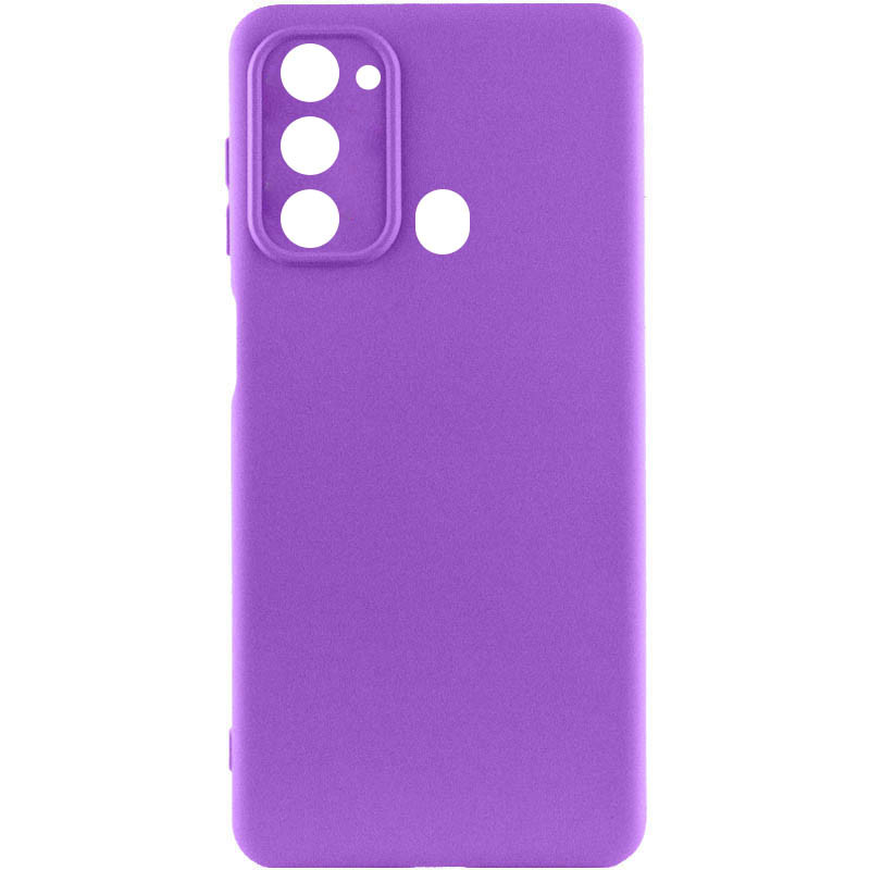 Чехол Silicone Cover Lakshmi Full Camera (A) для Tecno Spark Go 2022 (KG5m) (Фиолетовый / Purple)