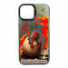 TPU+PC чехол TakiTaki Fantasy magic glow для Apple iPhone 14 Pro Max (6.7") (Fire dragon - Black)