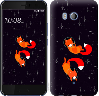 

Чехол Лисички в космосе для HTC U11 870098