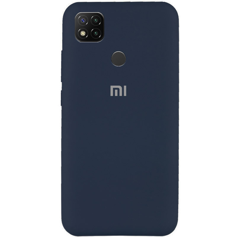 Чехол Silicone Cover Full Protective (AA) для Xiaomi Redmi 9C (Синий / Midnight Blue)