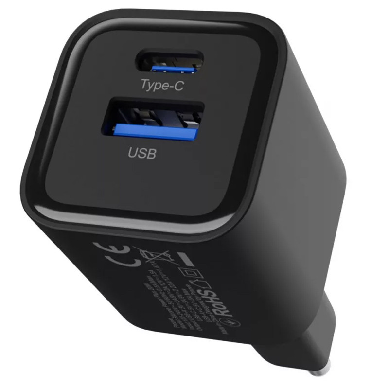 Купити МЗП Proove Silicone Power Plus 20W (Type-C+USB) (Black) на vchehle.ua