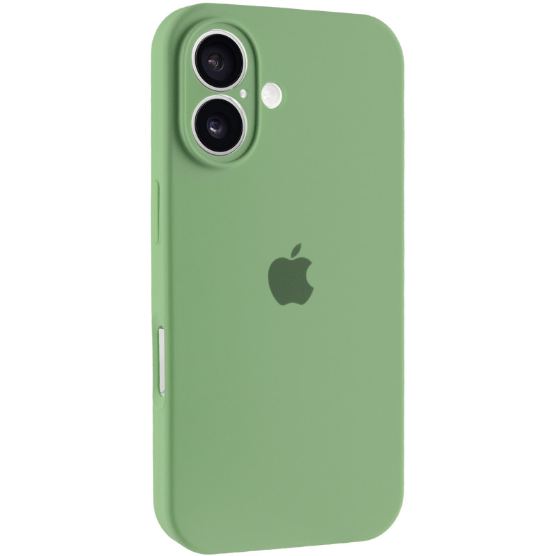 Чохол Silicone Case Full Camera Protective (AA) на Apple iPhone 16 Plus (6.7") (М'ятний / Mint)