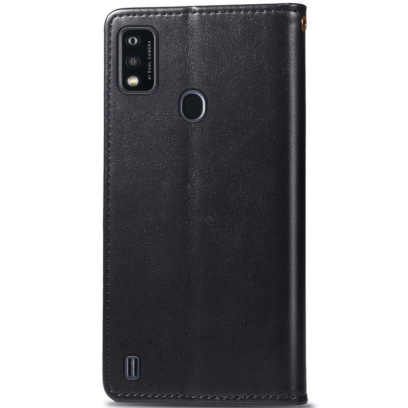 Фото Кожаный чехол-книжка GETMAN Gallant (PU) для ZTE Blade A51 (Черный) в магазине vchehle.ua