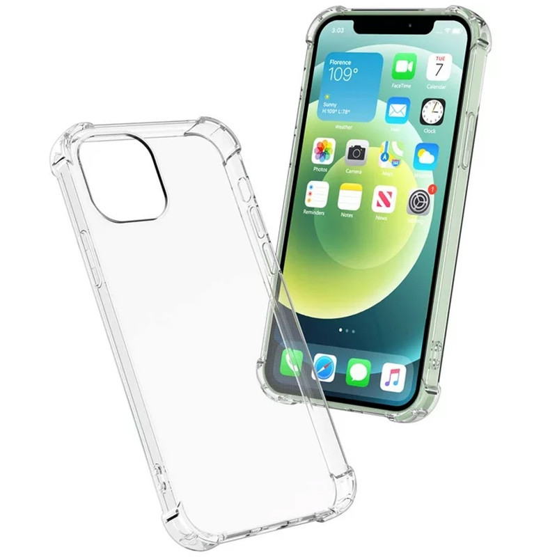 Фото TPU чохол GETMAN Ease logo посилені кути на Apple iPhone 12 Pro Max (6.7") (Прозорий / Transparent) на vchehle.ua