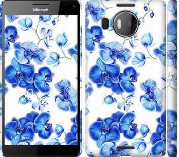 

Чехол Голубые орхидеи для Microsoft Lumia 950 XL Dual Sim 725398
