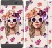 Чехол Девушка с цветами v2 для Sony Xperia XA F3112