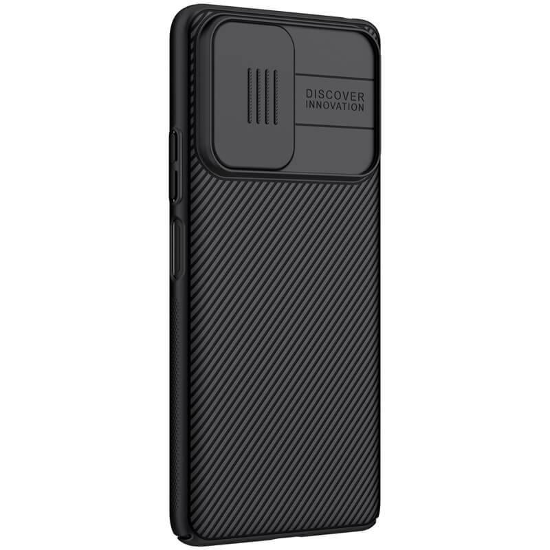 Карбоновая накладка Nillkin Camshield (шторка на камеру) для Xiaomi Redmi Note 10 Pro / 10 Pro Max (Черный / Black) в магазине vchehle.ua