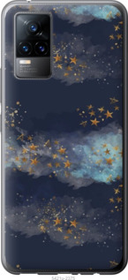 

Чехол Ночь золотые звезды для Vivo V21E 1406408