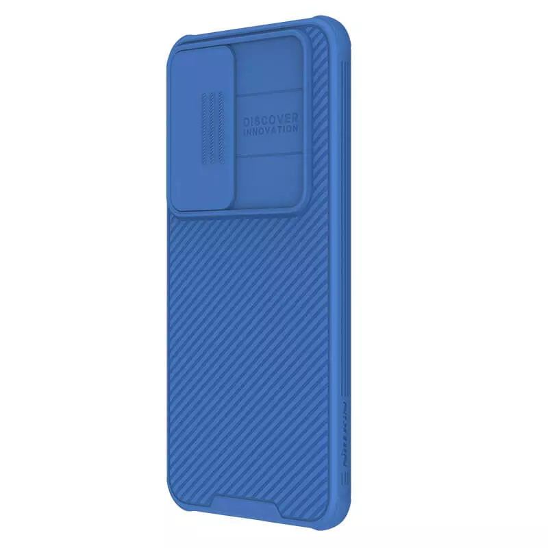 Фото Карбонова накладка Nillkin CamShield Pro на Samsung Galaxy S24+ (Blue) в маназині vchehle.ua