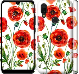 

Чехол Нарисованные маки для Xiaomi Redmi 7 744082