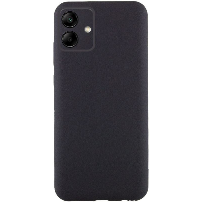 Чехол TPU GETMAN Liquid Silk Full Camera для Samsung Galaxy A06 (Черный / Black)
