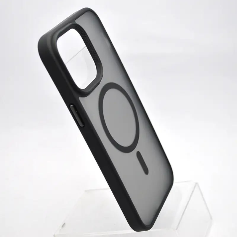 Купити TPU+PC чохол Metal Buttons with Magnetic Safe на Apple iPhone 14 Pro Max (6.7") (Чорний) на vchehle.ua