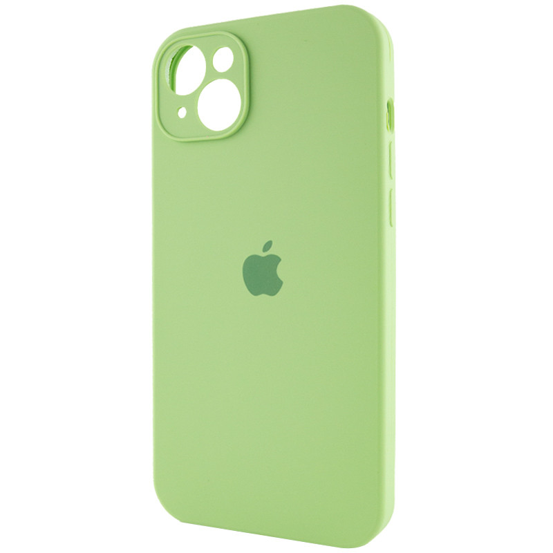 Фото Чехол Silicone Case Full Camera Protective (AA) для Apple iPhone 14 (6.1") (Мятный / Mint) в магазине vchehle.ua