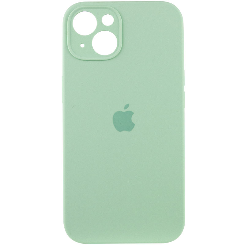 Чохол Silicone Case Full Camera Protective (AA) на Apple iPhone 15 (6.1") (Зелений / Pistachio)