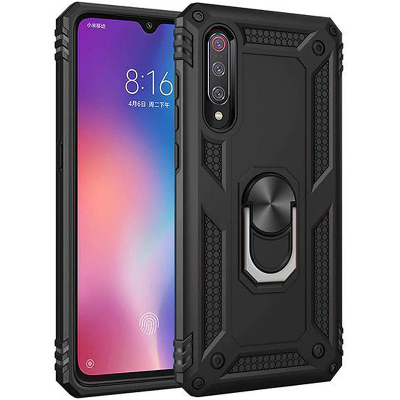 

Ударопрочный чехол Serge Ring for Magnet для Xiaomi Mi CC9 (Черный) 761386