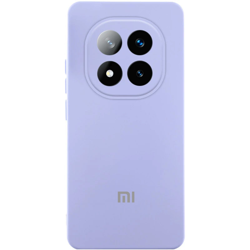 Чехол Silicone Cover Lakshmi Full Camera (AA) with logo для Xiaomi Poco X7 (Сиреневый / Dasheen)