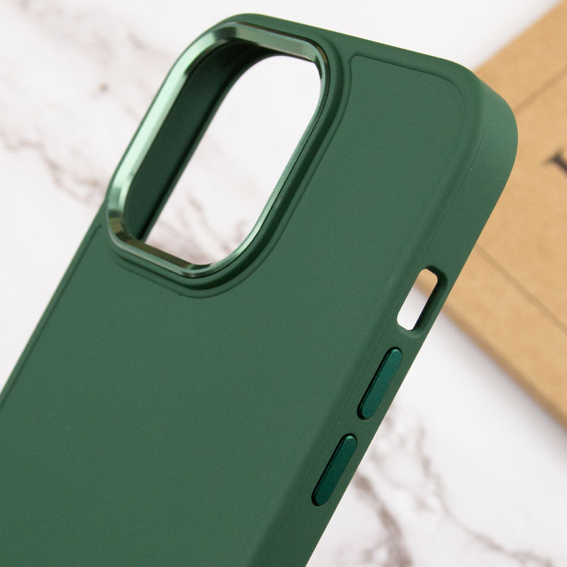 Купить TPU чехол Bonbon Metal Style для Apple iPhone 14 Pro Max (6.7") (Зеленый / Army green) на vchehle.ua
