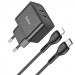 Фото СЗУ Hoco N29 PD35W (2Type-C) + Type-C + Lightning (Black) на vchehle.ua