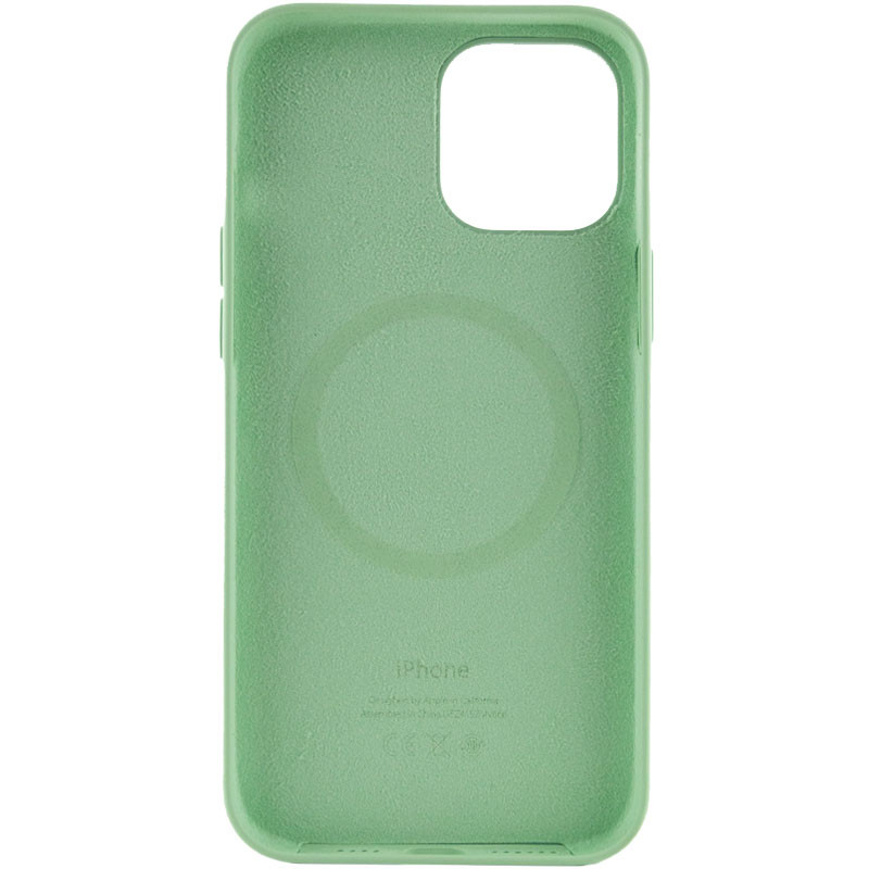 Фото Уценка Чехол Silicone case (AAA) with Magsafe and Animation для Apple iPhone 12 Pro Max (6.7") (Дефект упаковки / Зеленый / Pistachio) в магазине vchehle.ua