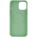 Фото Уценка Чехол Silicone case (AAA) with Magsafe and Animation для Apple iPhone 12 Pro Max (6.7") (Дефект упаковки / Зеленый / Pistachio) в магазине vchehle.ua