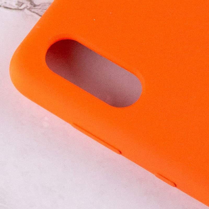 Чохол Silicone Cover Full Protective (AA) на Samsung Galaxy A02 (Помаранчевий / Neon Orange) в магазині vchehle.ua