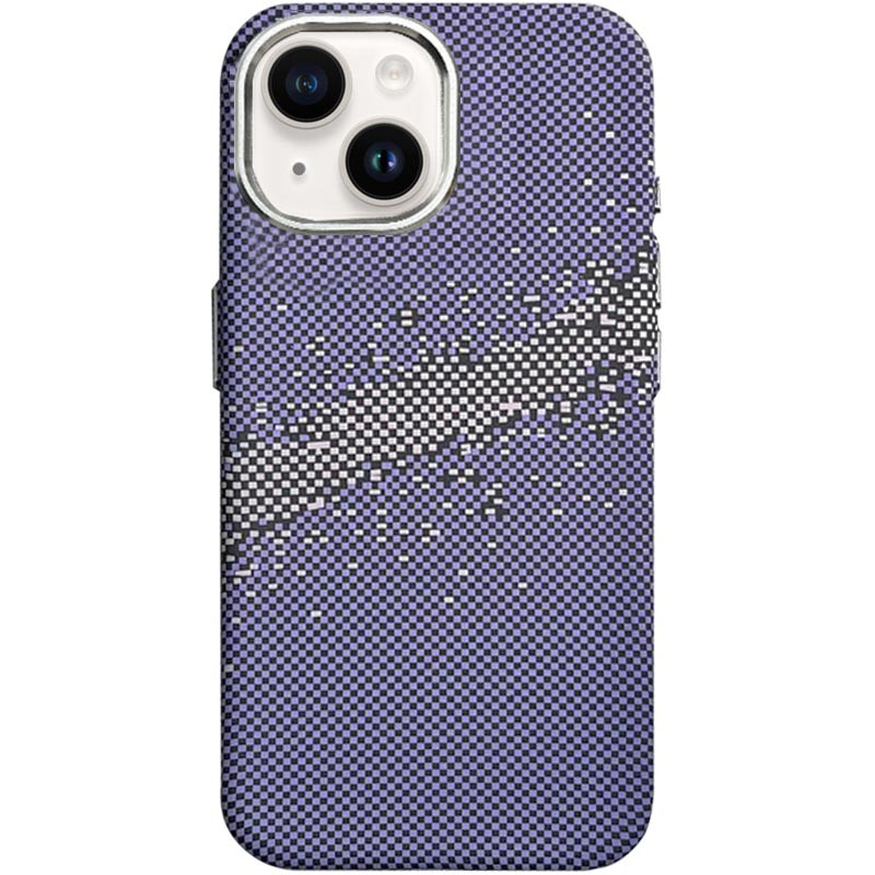 Пластиковая накладка Kevlar with Magnetic Safe для Apple iPhone 15 (6.1") (Purple)