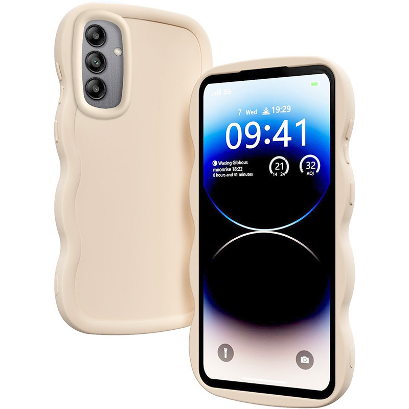 Фото Чохол TPU Ripple на Samsung Galaxy A35 (Antique White) в маназині vchehle.ua