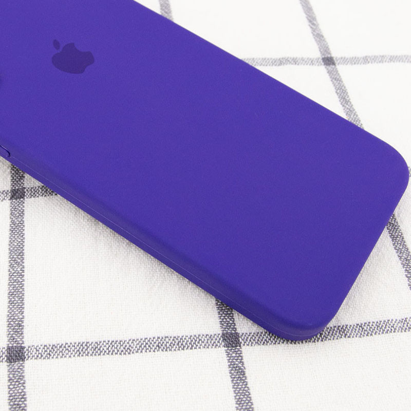 Фото Чехол Silicone Case Square Full Camera Protective (AA) для Apple iPhone XR (6.1") (Фиолетовый / Ultra Violet) на vchehle.ua