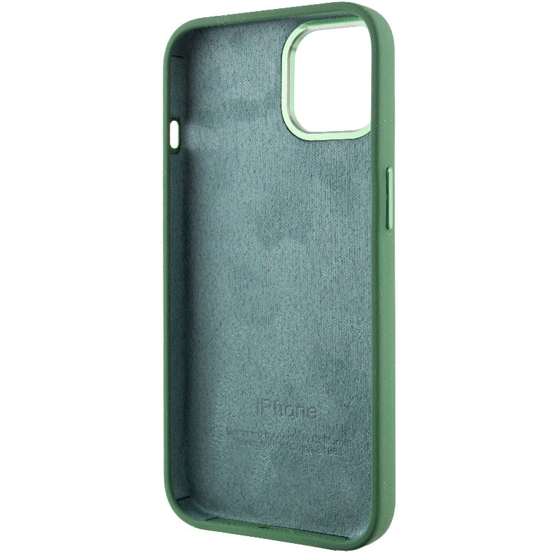 Купити Чохол Silicone Case Metal Buttons (AA) на Apple iPhone 14 (6.1") (Зелений / Clover) на vchehle.ua