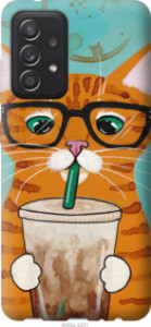 Чехол Зеленоглазый кот в очках для Samsung Galaxy A52 5G