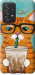 Чехол Зеленоглазый кот в очках для Samsung Galaxy A52