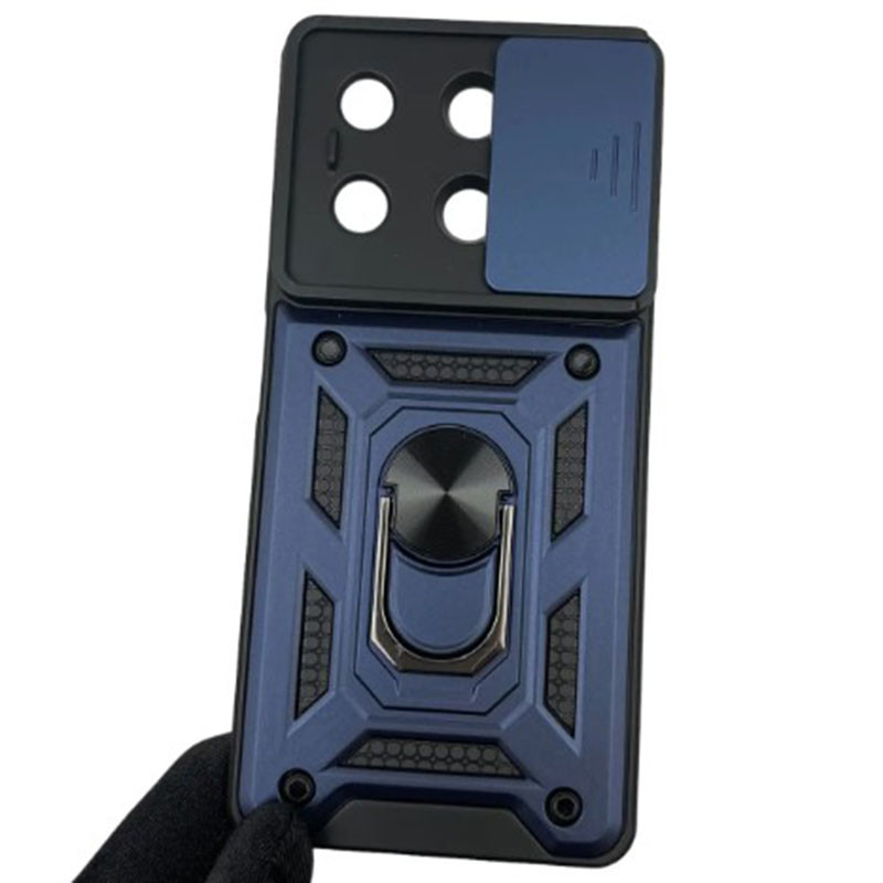 Замовити Ударостійкий чохол Camshield Serge Ring на Xiaomi Redmi Note 13 5G (Синій) на vchehle.ua