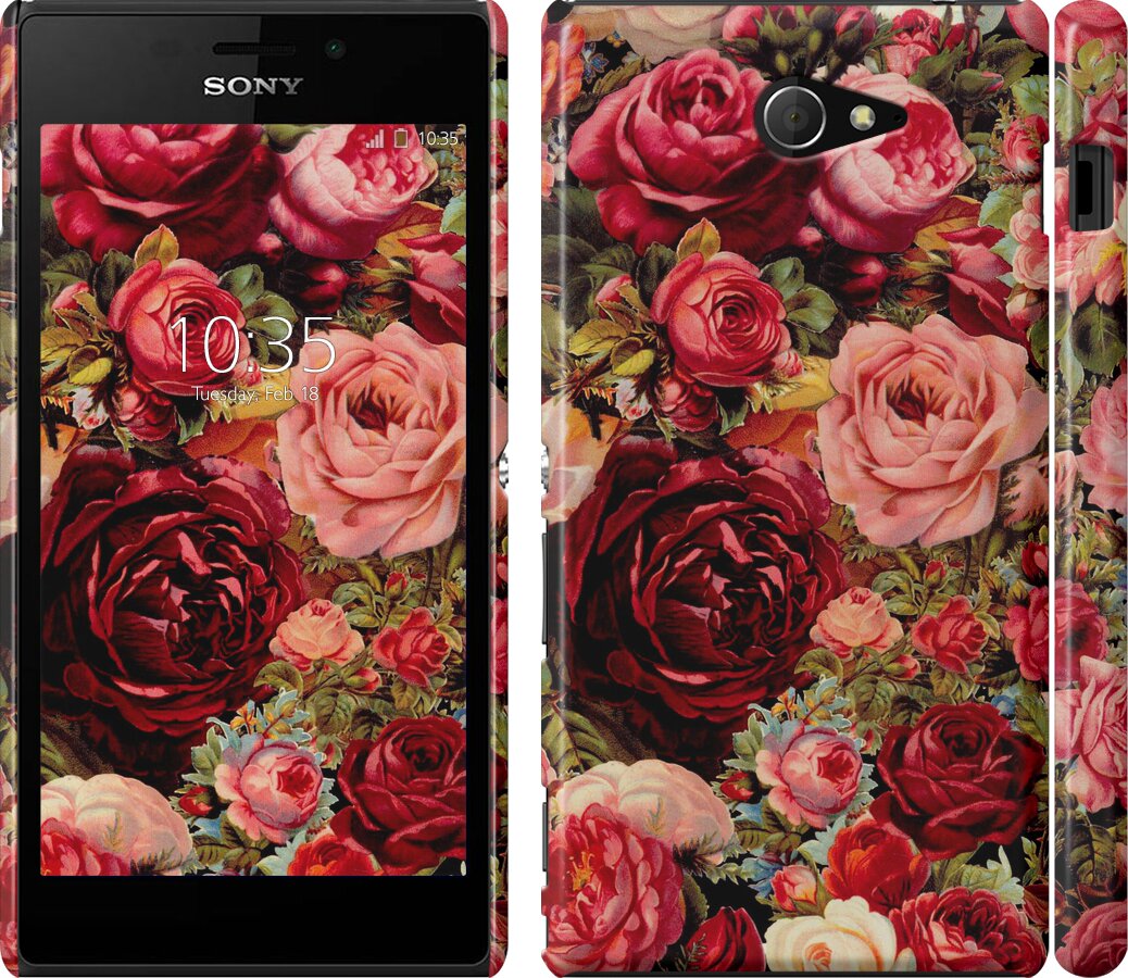 

Чохол Квітучі троянди на Sony Xperia M2 D2305 235839