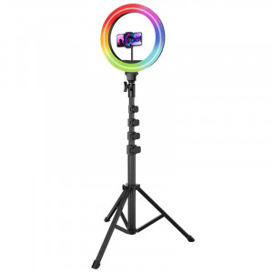 Кольцевая светодиодная LED лампа RGB с триподом Proove Halo (12inch) 10W
