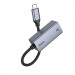 Інтернет адаптер Hoco UA37 1000 Mbps (Type-C to RJ45) (Metal gray) в магазині vchehle.ua