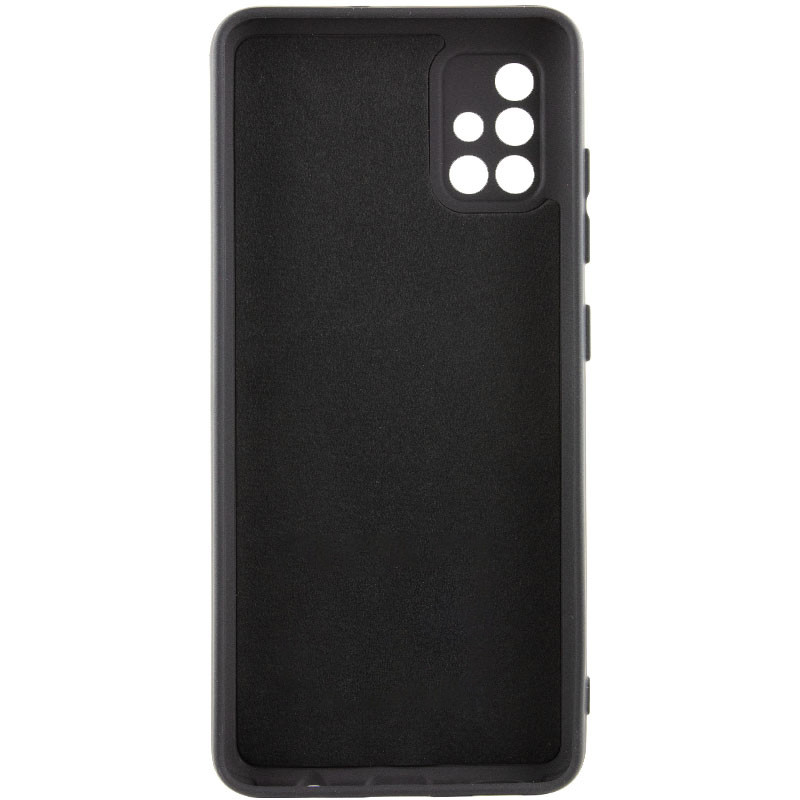 Чехол TPU GETMAN Liquid Silk Full Camera для Samsung Galaxy A71 (Черный / Black) в магазине vchehle.ua