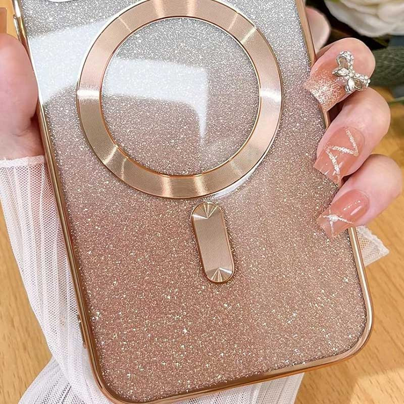 Фото TPU чехол Delight case with Magnetic Safe с защитными линзами на камеру для Apple iPhone 15 (6.1") (Золотой / Gold) в магазине vchehle.ua