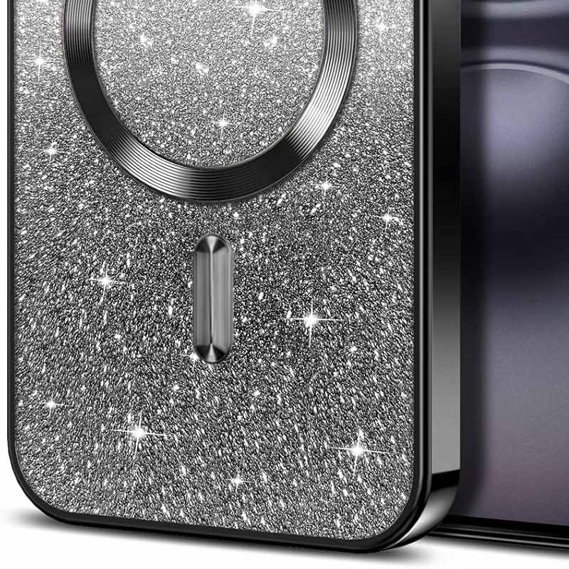 Фото TPU чохол Delight case with Magnetic Safe з захисними лінзами на камеру на Apple iPhone 16 Plus (6.7") (Чорний / Black) в маназині vchehle.ua
