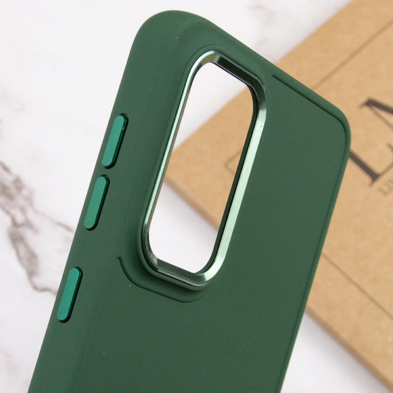 Купить TPU чехол Bonbon Metal Style для Samsung Galaxy A55 (Зеленый / Pine green) на vchehle.ua