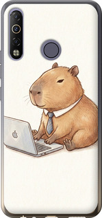 Чехол Funny Capybara CEO Working для Tecno Camon 12 Air CC6
