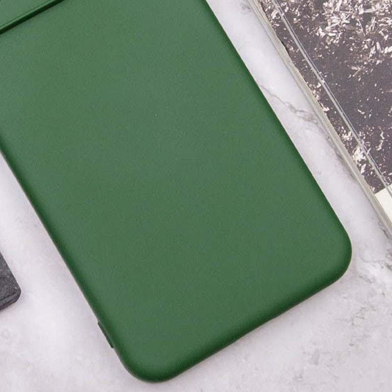 Чохол TPU GETMAN Liquid Silk Full Camera на Motorola Moto E13 (Зелений / Dark green) в магазині vchehle.ua
