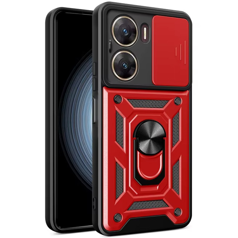 Ударопрочный чехол Camshield Serge Ring для Xiaomi Poco X7 Pro (Красный)