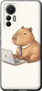 Чехол Funny Capybara CEO Working для Xiaomi 12 Lite